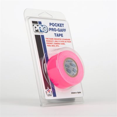 PRO-GAFF TAPE 1" SMALL CORE (FLUORESCENT PINK)